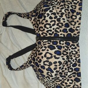 Victoria's Secret Leopard Print Bra - Black and Blue